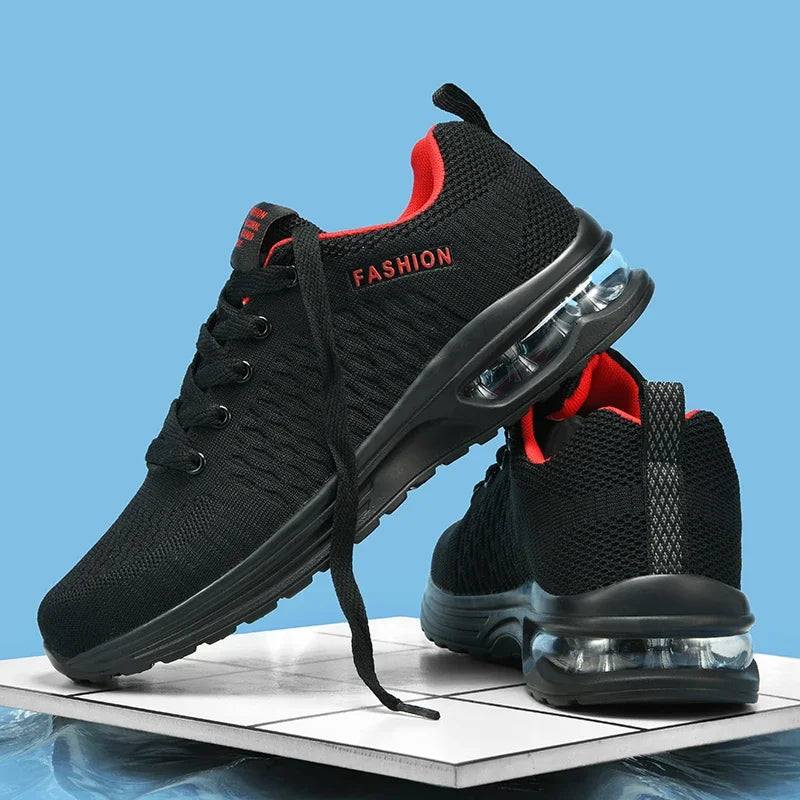 Mens Running Shoes Outdoor Sports Casual Mesh Tennis Shoes Lace-up Lightweight Gym Jogging Shoes for Men 2025 New Male Sneakers