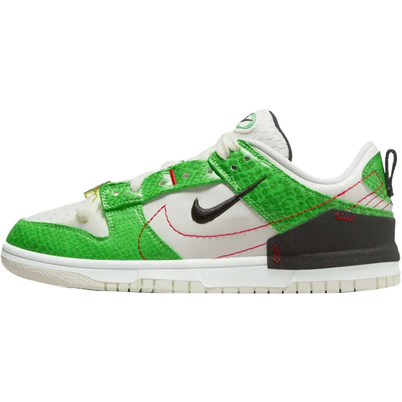 Nike äkta Dunk Disrupt2 Unisex Snake Print Low-Top Retro Sneakers DV1491-101