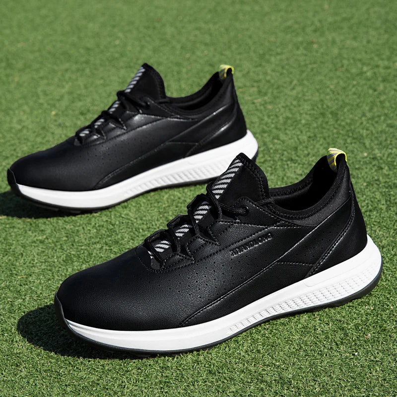 Golf Sports Shoes Men Waterproof high-Quality Leather Golf Competition Sports Shoes Formal Shoes Golf Course Men Training Shoes