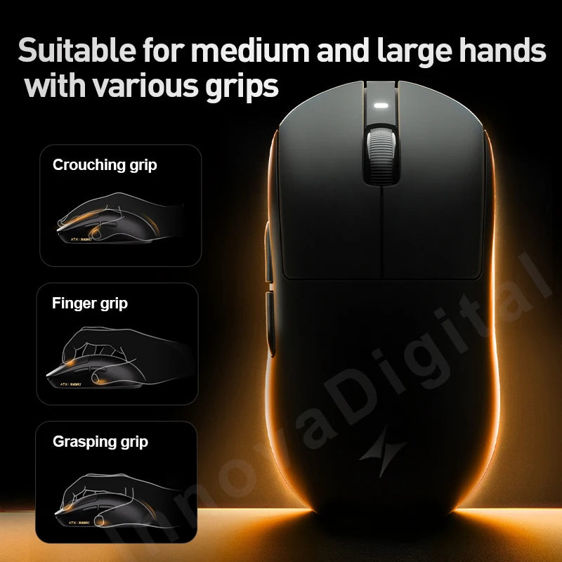 ATK Dragonfly A9 Ultra draadloze gamingmuis PAW3950 ultralicht tri-mode ergonomische e-sports gamermuis voor FPS A9 SE Plus