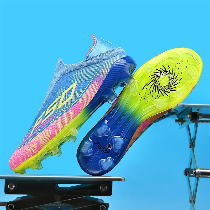 New Men's Soccer Shoes Grass Adult Non-Slip Football Boots Ultralight Sport Indoor Cleats Non Slip Fg Turf Futsal Comfortable