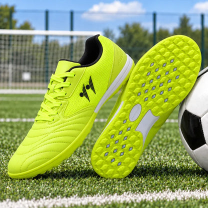 Nouvelles chaussures de football pour hommes, antidérapantes, de haute qualité, pour futsal et terrain en gazon, chaussures de football montantes, baskets, pour matchs en salle et en extérieur, meilleures ventes