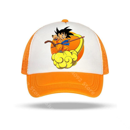 Dragon Ball-baseballkepsar med anime-karaktärer, solhattar för barn och vuxna, andningsbara sommarhattar i ledig stil, justerbara kepsar med skärm, presenter