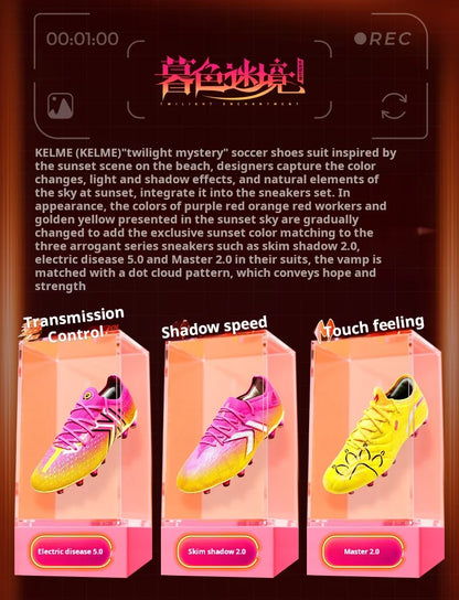 Wysokiej klasy buty piłkarskie Kelme z krótkimi korkami, antypoślizgowe korki na sztuczną trawę, amortyzowane buty treningowe MG do piłki nożnej