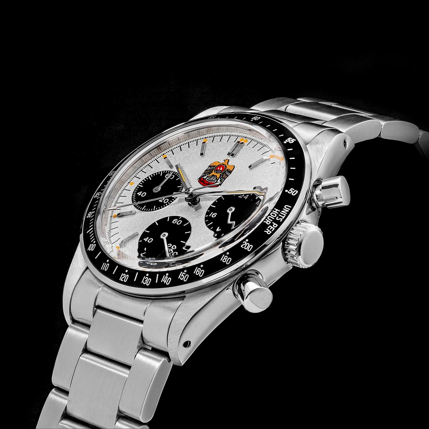 Thorn T010 37mm Quartz Watch VK63 Movement Mens Chronograph Watch Sapphire K9 Glass Luminous Waterproof Fashionable Retro Watch