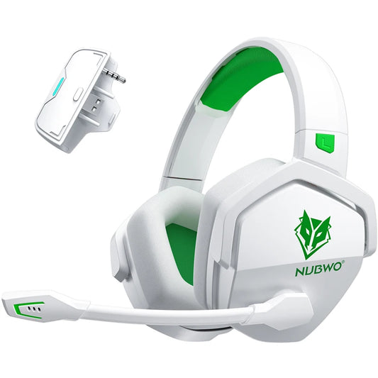 Casque de jeu sans fil NUBWO pour Xbox Series X/S Xbox One 3-en-1 2,4 GHz Bluetooth 5.3 3,5 mm Casque de jeu filaire pour PS5, PC