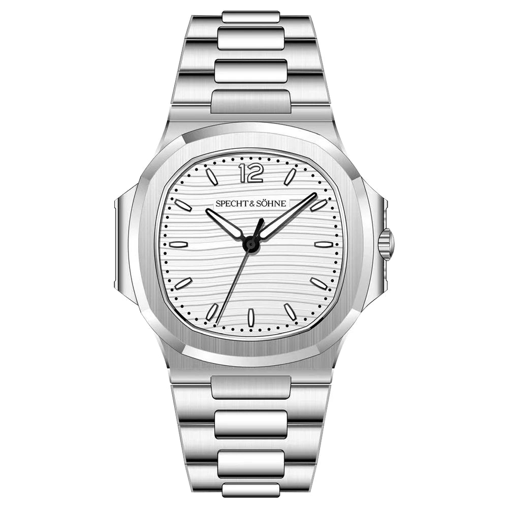 2026 New Specht & Söhne Luxury 40MM Quartz Watch For Men Super Slim Steel Sapphire Crystal 50M Waterproof 5711 Classic Watch