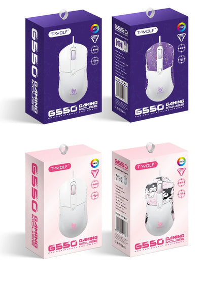 2026 Wired Gaming Mouse Cute Personalized Anti Slip Sticker 6-Key Office Mouse Suitable For Desktop And Laptop Computers NEW HOT