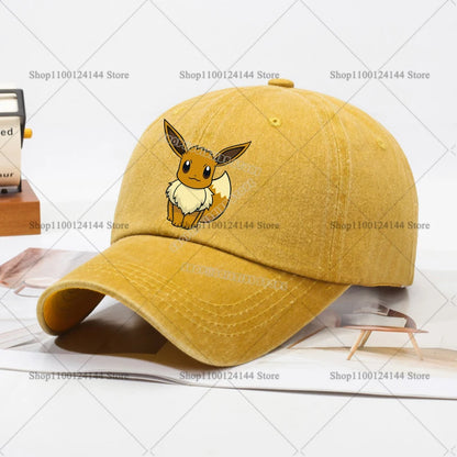 Children Baseball Cap Men Women Anime Figures Pokemoned Sun Hat New Adult Outdoor Sport Sunbonnet Retro Headgear Gift Hot Sales