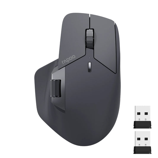Mouse wireless reîncărcabil multi-mod Rapoo MT760L/MT760M, ergonomic, 4000 DPI, suportă până la 4 dispozitive, mouse Bluetooth