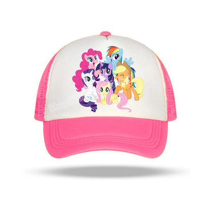 My Little Pony Baseball Caps Girls Summer Breathable Casual Hat Anime Print Sun Cap Kids Adult Adjustable Pointed Hats Gifts