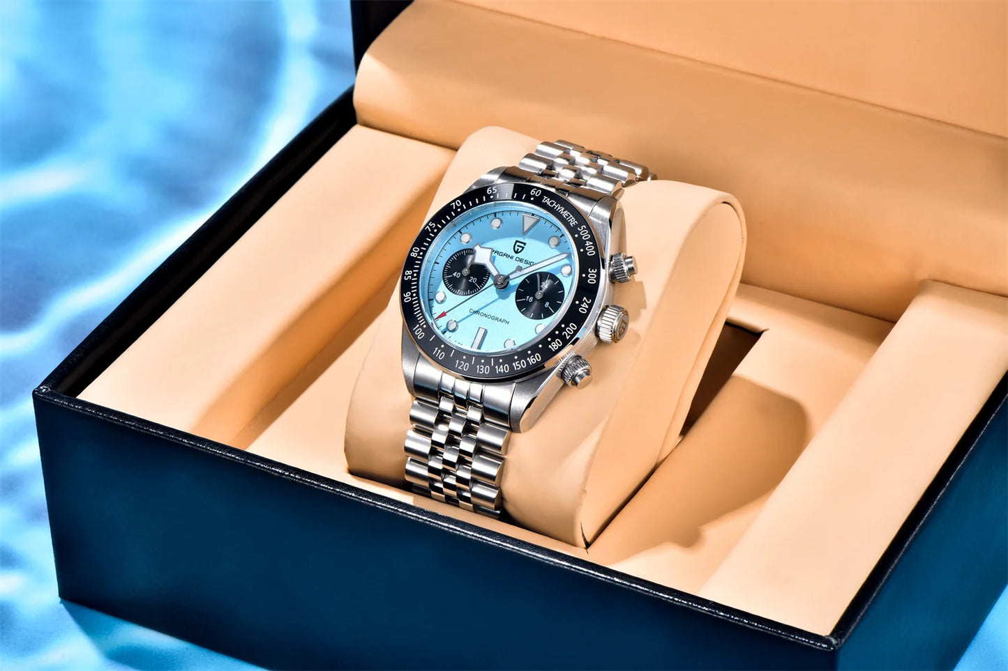 2026 New PAGANI DESIGN BB Flamingo Chronograph Luxury Sports Quartz Watch Men Sapphire mirror 100M Waterproof Fashion Wristwatch