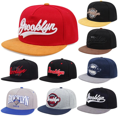 Herrmode Broderad keps med bokstäver Snapback-keps Unisex solskyddskeps Justerbar hiphop-keps Dambaseballkeps Cowboyhatt