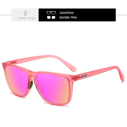 DUBERY Full Rim Polarized Fashion Sunglasses For Men And Women 14 Colors Model 108