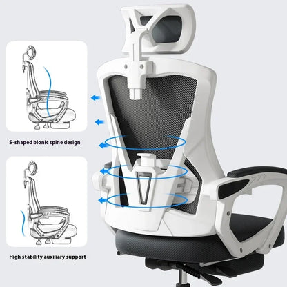 Ergonomic Recliner Chairs Gaming Computer Office Chair Free Delivery Wheels Foot Rest Comfortable Silla De Oficina Furniture