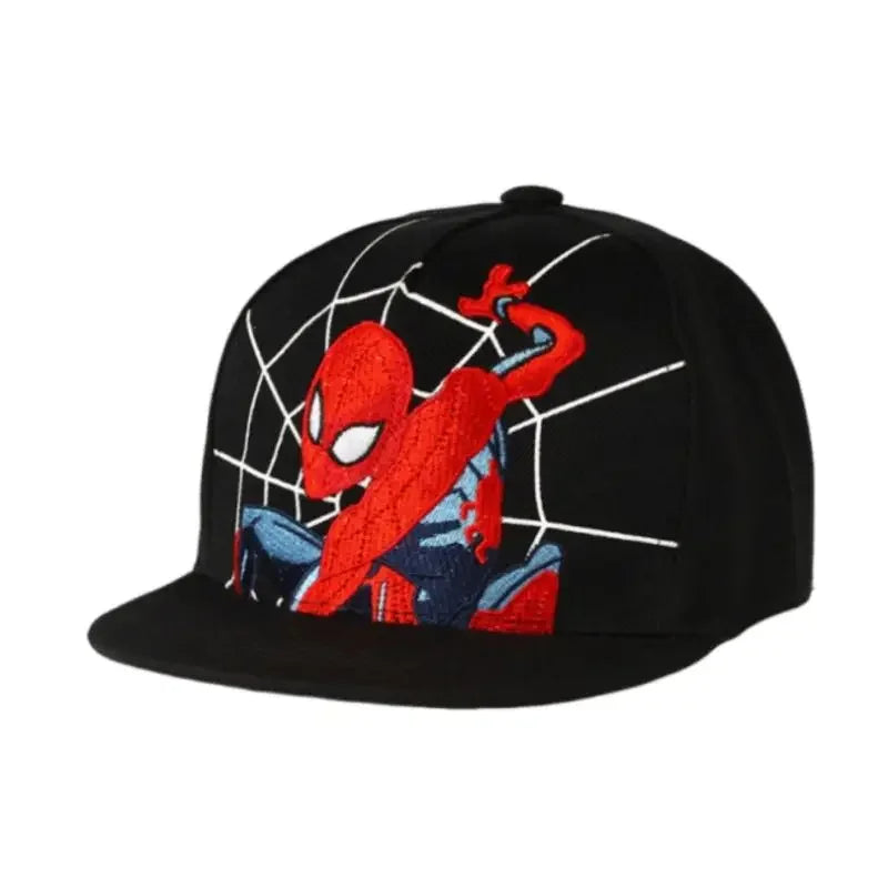 Kids Anime Spiderman Cartoon Baseball Cap Snapback Hat for Toddler Baby Children Spring Summer Adjustable Hip Hop