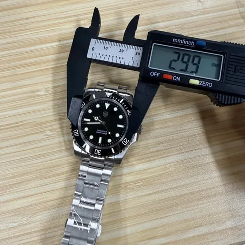 Watchdives WD1680Q V2 Men Watch VH31 Sweep Second Quartz Movement AR Sapphire Luminous BGW9 20Bar Waterproof Steel Wristwatches