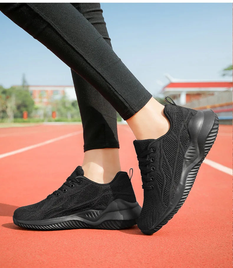 Women Running Shoes Breathable Casual Sneakers Lightweight Gym Outdoor Sport Comfortable