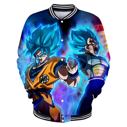 Dragon Ball Goku Kid Men Zipper Hoodie Cartoon Japan Style Anime Women Sweatshirt 2025 New Fashion Children Jackets Coat