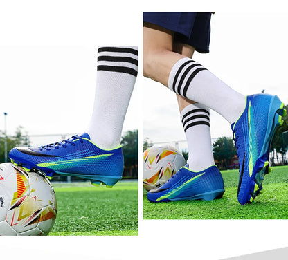 Bottes de Football pour hommes, chaussures de stade à ongles longs, confortables, de haute qualité, antidérapantes, pour Match de société professionnelle