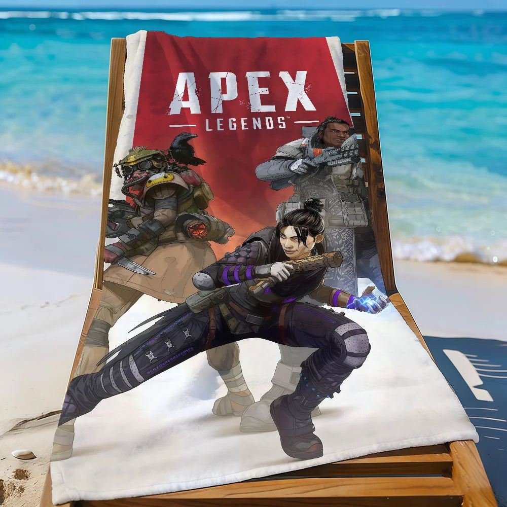 Game Apex Legends Towel Beach Shower Bath Travel Lightweight Skin Friendly for Pool Camping Cruise Summer