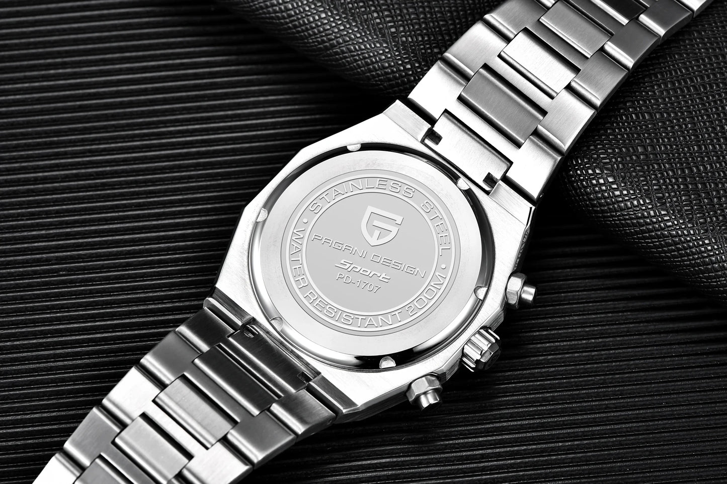2025 PAGANI DESIGN PD1707 Mens Quartz Wristwatches 40MM Stainless Steel Sapphire Glass Waterproof Luxury Clock Gift Reloj Hombre