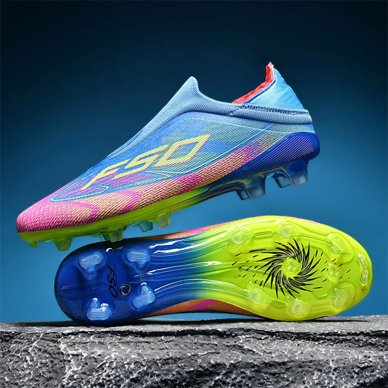 New Men's Soccer Shoes Grass Adult Non-Slip Football Boots Ultralight Sport Indoor Cleats FG Turf Futsal Comfortable