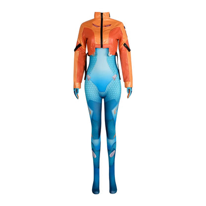Game Overwatch 2 Juno-cosplaykostuum met pruik, compleet setje, supportheldenkleding, Halloween- en carnavalsoutfit, Juno Teo Minh, dames en meisjes