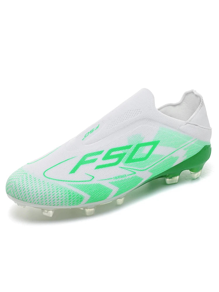 Nouvelles Chaussures de Football pour Hommes Antidérapantes, Crampons de Futsal Intérieur et de Football sur Gazon, Baskets Montantes de Haute Qualité, Meilleures Ventes pour l'Extérieur