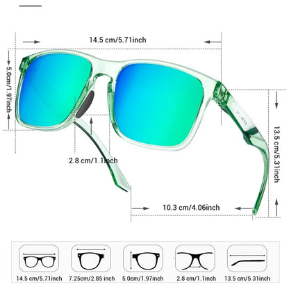 SCVCN Women's Sunglasses 2026 Polarized Men Camping Hiking Driving Glasses Sports UV400 Lenses Y2K Glasses Luxury Eyewear