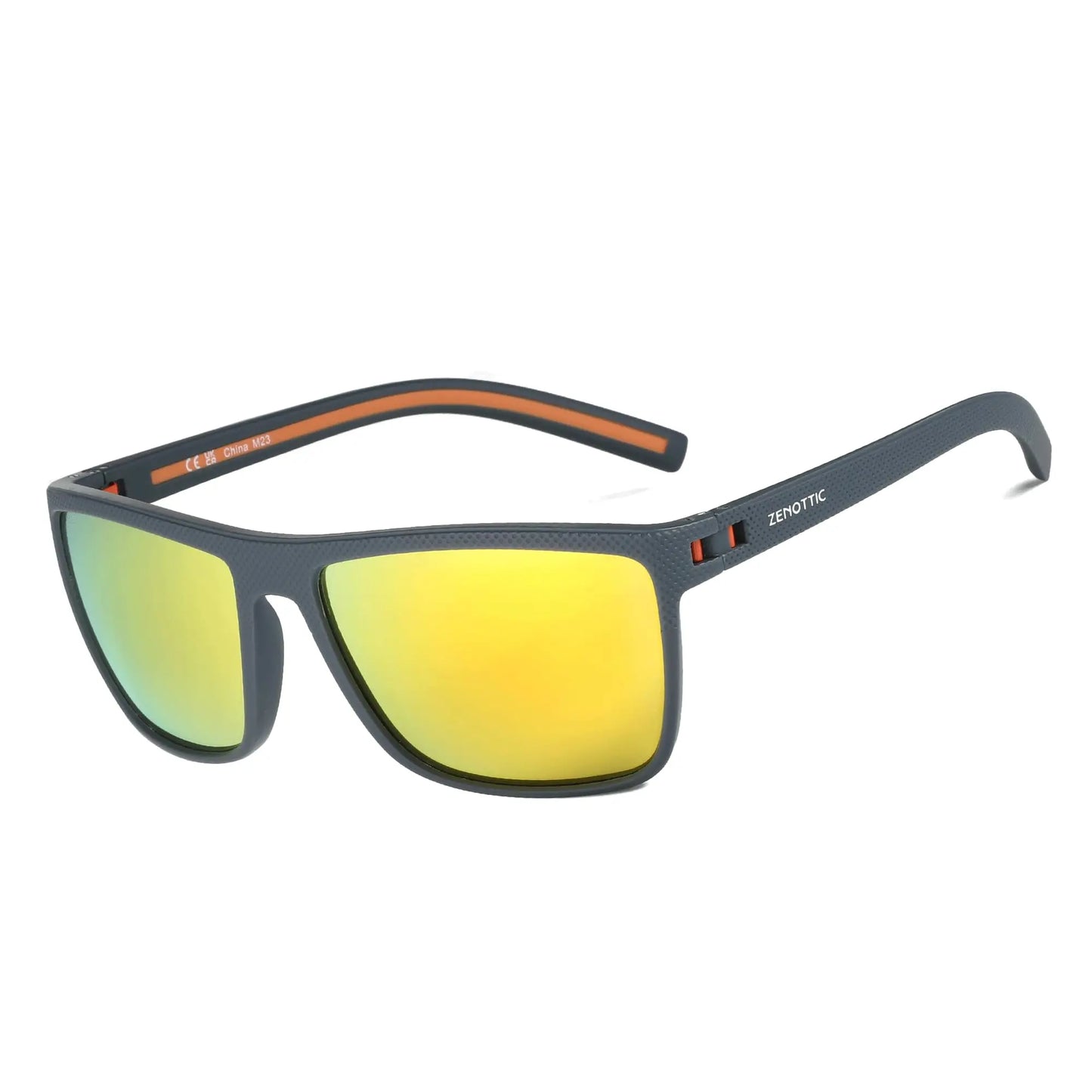 ZENOTTIC Polarized Sunglasses for Men Shades Lightweight TR90 Frame UV400 Protection Square Outdoor Trave Driving Sun Glasses