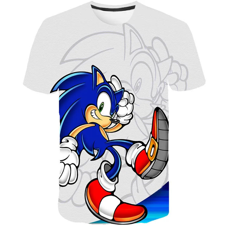 spuer speed Game 3D Character T-shirt for Boys Girls Short Sleeve Summer men women clothes Casual Tee tops