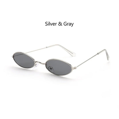 1PC Unisex Retro Small Frame Oval Sunglasses UV400 Fashion Design Sun Glasses Summer Vintage Shades Eyeglasses Accessories