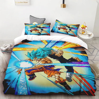 Povlečení s povlakem na přikrývku Goku Dragon Ball pro teenagery a děti, chlapce – nejlepší dárek, dekorace do ložnice Queen King