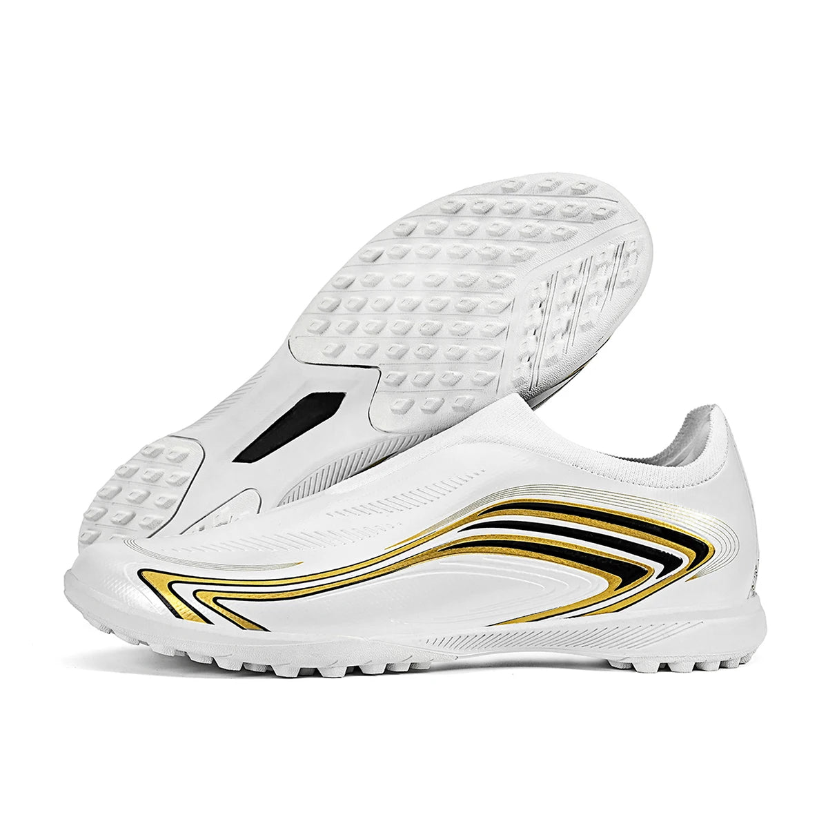 Chaussures de football TF pour hommes et femmes, dessus à toucher lisse, crampons résistants à l'usure, chaussures de football d'entraînement pour adultes