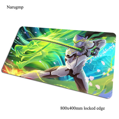 Podkładka pod mysz Overwatch 80x40cm, gamingowa podkładka na biurko, duża mata dla gracza na PC, prezent na Halloween do komputera i notebooka