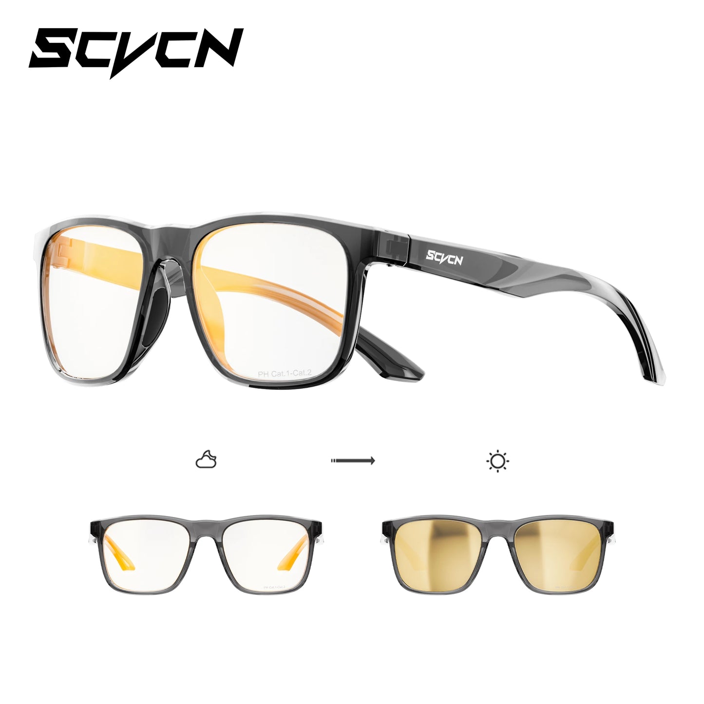 SCVCN Women's Sunglasses 2026 Polarized Men Camping Hiking Driving Glasses Sports UV400 Lenses Y2K Glasses Luxury Eyewear