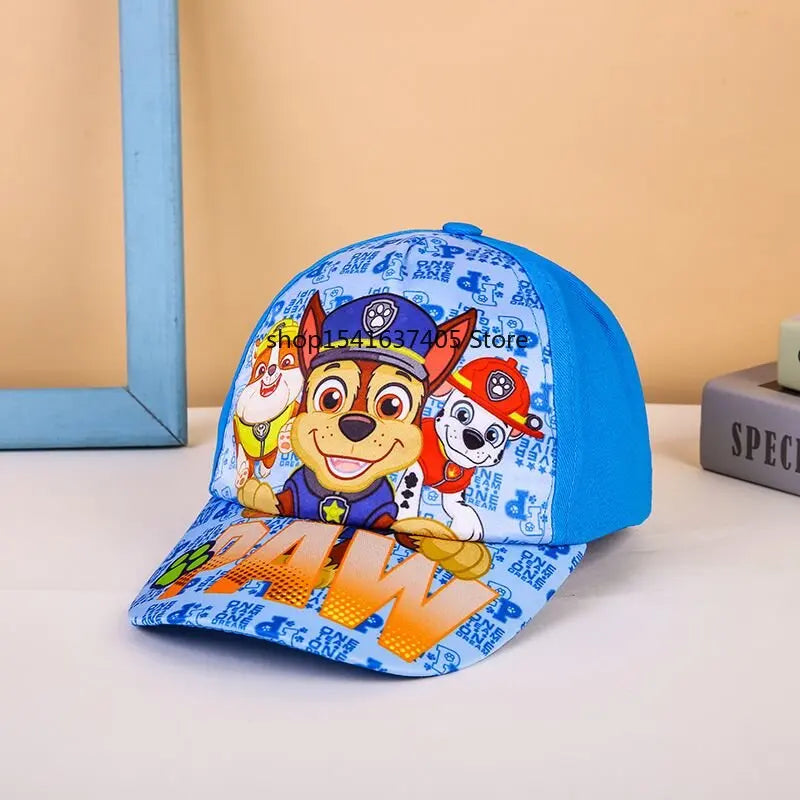 Cute Paw Patrol Sun Hat Cartoon Everest Skye Baseball Cap Pat Patrouille Puppy Dog Summer Sun Hat Adjustable Cotton Hats