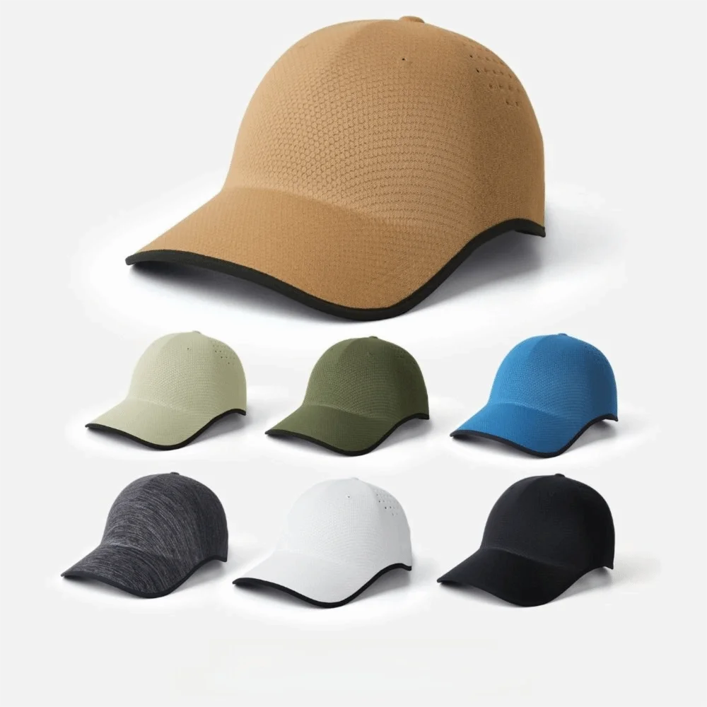 Kreativ present – sömlös basebollkeps, snabbtorkande, hopvikbar sportkeps, lätt visirkeps i polyester