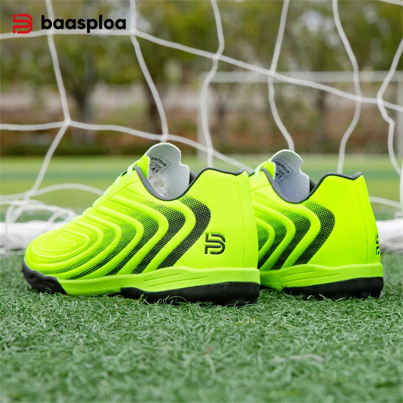 Baasploa Herren-Fußballschuhe – bequeme, leichte Trainingsschuhe für Kunstrasen – professionelle, weiche Herren-Sneaker mit rutschfester Sohle