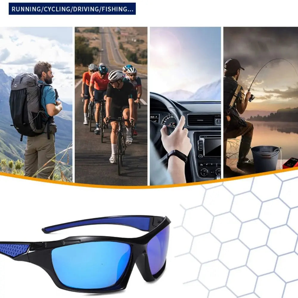 Fashion Sports Sunglasses Polarized UV Protection Personalized Glasses Round Frame Cool Men's And Women's UV400 Fishing Eyewear