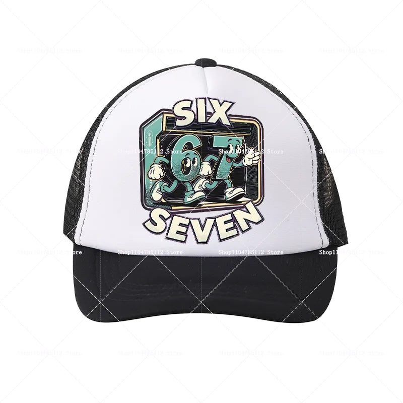 Steal A Brainrot Baseball Cap 67 Six Seven Cartoon Anime A-Z Letter Hat Boys Girls Adjustable Sport Fashion Adult Headwear Gift