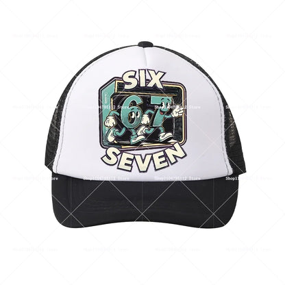 Steal A Brainrot Baseball Cap 67 Six Seven Cartoon Anime A-Z Letter Hat Boys Girls Adjustable Sport Fashion Adult Headwear Gift