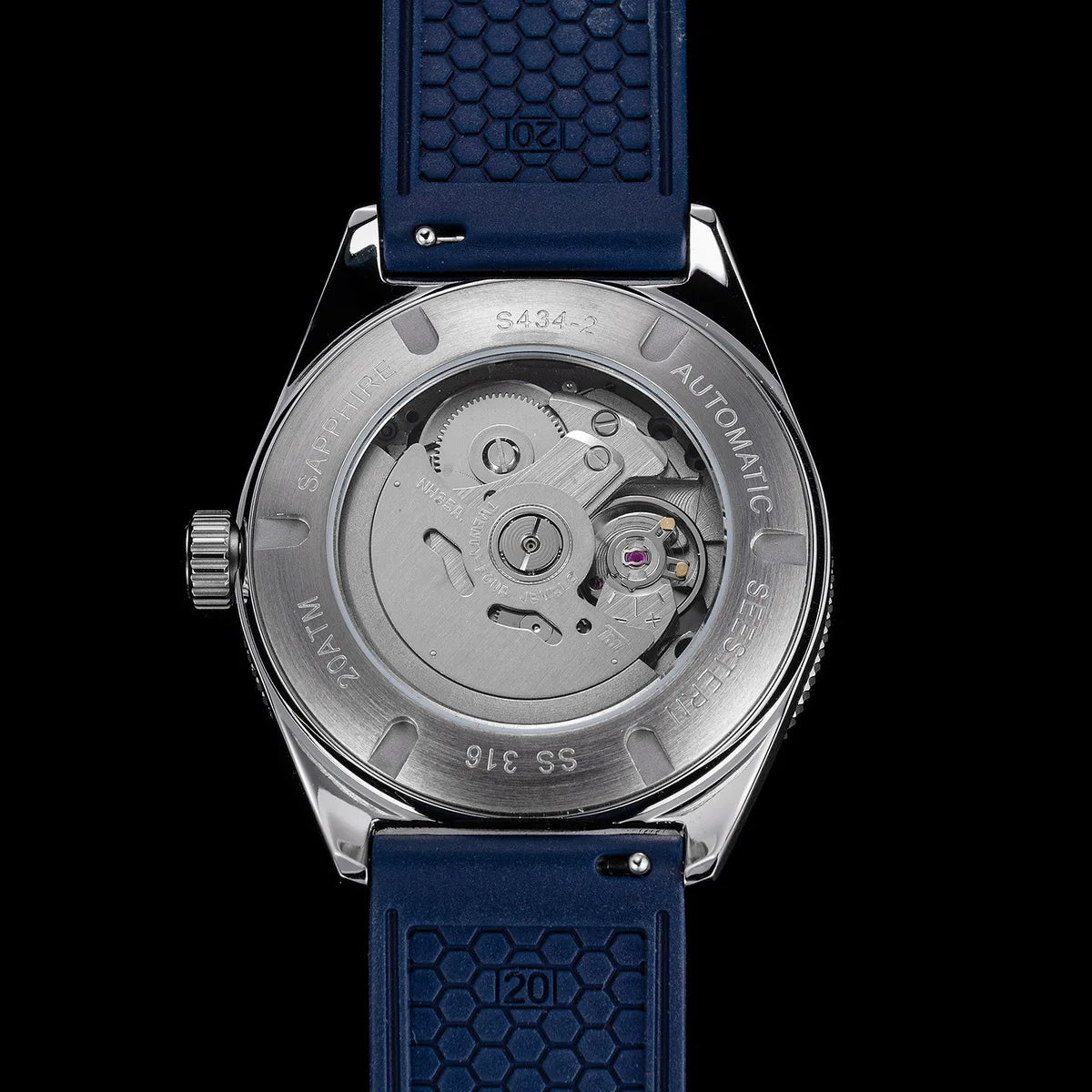 SEESTERN Diver Men's Watch Automatic Mechanical Wristwatches NH35 Movement Ceramic Bezel 20Bar Waterproof Sapphire Luminous S434-2