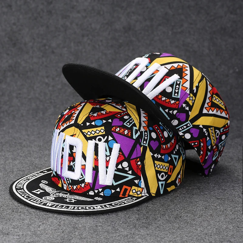 Men's Letter Embroidery All-match Flat Brim Baseball Cap Ladies Summer Hip Hop Hats Outdoor Shade Adjustable Casual Peaked Caps