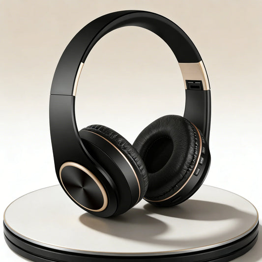 Casque sans fil supra-auriculaire Bluetooth 5.3, stéréo HiFi, faible latence, suppression du bruit, écouteurs de jeu avec microphone ENC