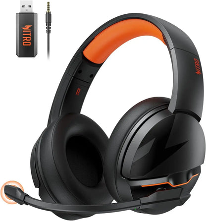 Casque de jeu sans fil Acer K2 pour PS5, PS4, PC, Switch, Bluetooth 5.3+2.4GHz, 100 heures d'autonomie, avec micro à réduction de bruit