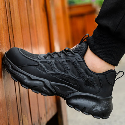 Chaussures de sécurité blanches pour hommes, bottes à bout en acier, baskets de travail, Anti-écrasement, Anti-perforation, indestructibles, chaussures de protection de Sport pour hommes
