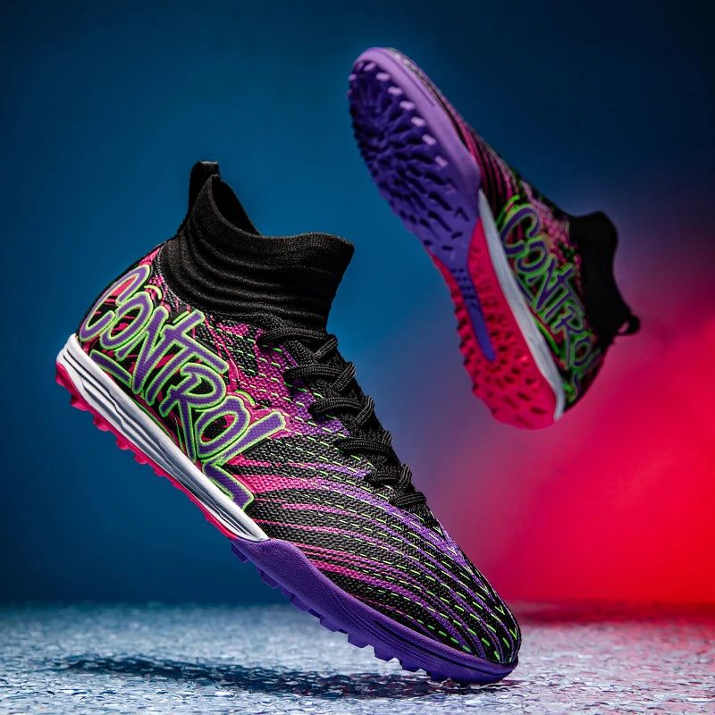 Chaussures de football originales pour hommes, baskets de sport décontractées pour enfants, chaussures de terrain en herbe unisexe pour garçons