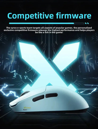 SCYROX V6 non-porous wireless mouse esports 40g 750IPS with 8k receiver fast response 3950 high quality 8KHz  gaming mouse